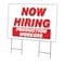 Signmission Now Hiring Production Workers Yard & Stake outdoor plastic coroplast window, 2436 PRODUCTION WORKERS C-2436 PRODUCTION WORKERS - alternate 1